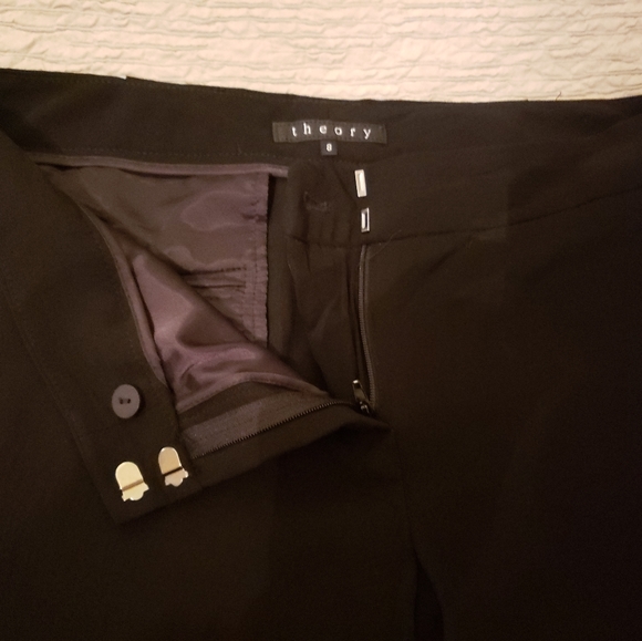 Theory black light flare pants, light, size 8 - Picture 3 of 4